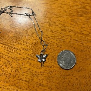 Silver Butterfly Pendant Necklace